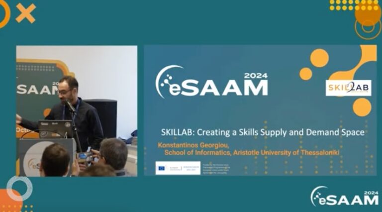 Recording available: SKILLAB – Creating a Skills Supply and Demand Data Space